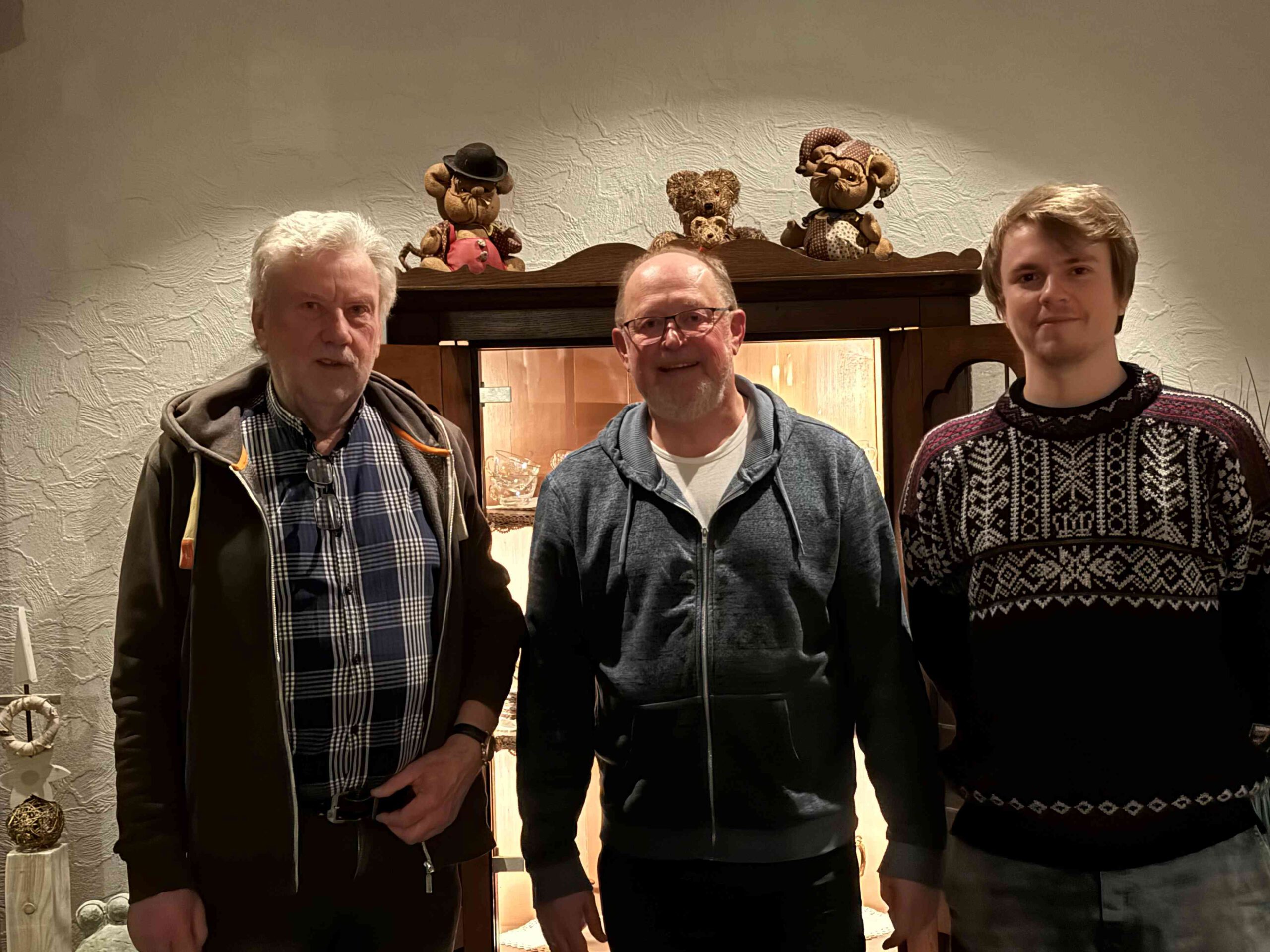 v.l.n.r. Harald Helfers, Wolfgang Witt, Simon Kaminski